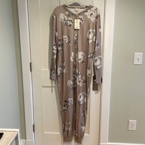 Joyfolie Mia Joy Malika Onesie in Nuetral Floral